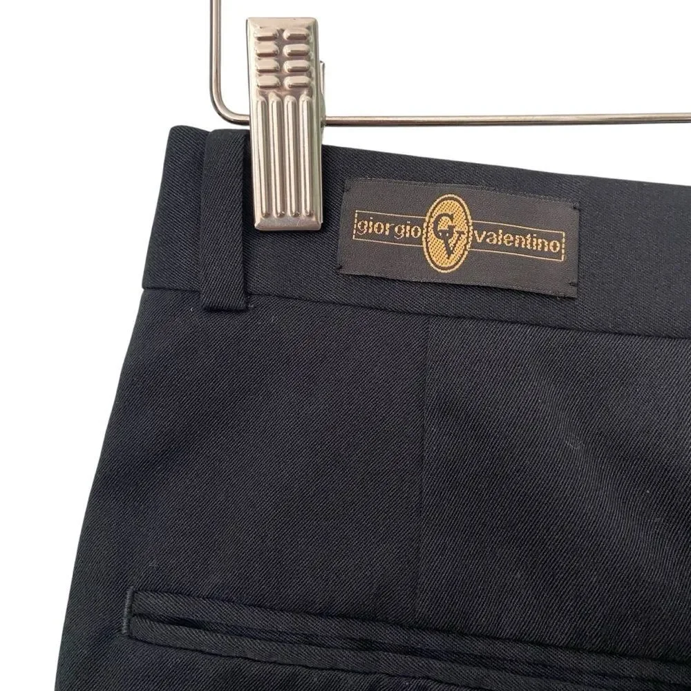 Vintage Giorgio Valentino Classic Navy Blue Men's Pants in Size 30